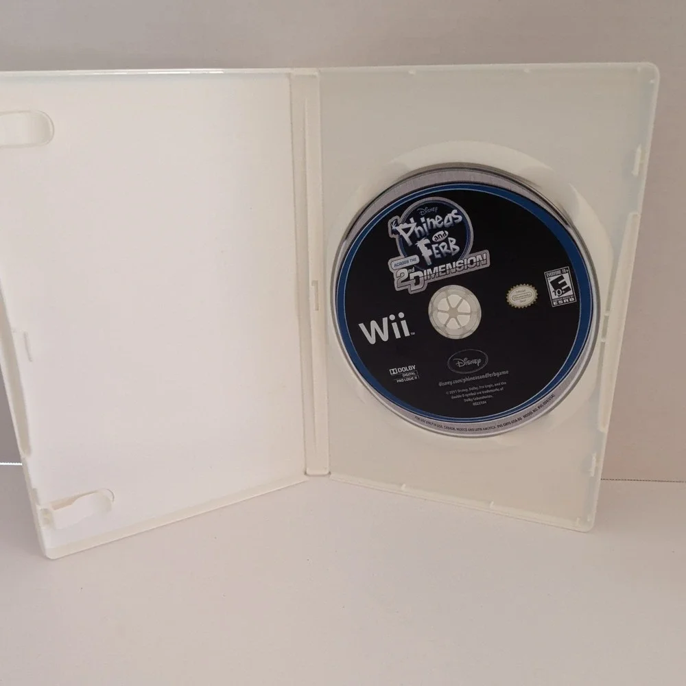 Disney Phineas and Ferb Across the 2nd Dimension Nintendo Wii Game RVL P SMFE